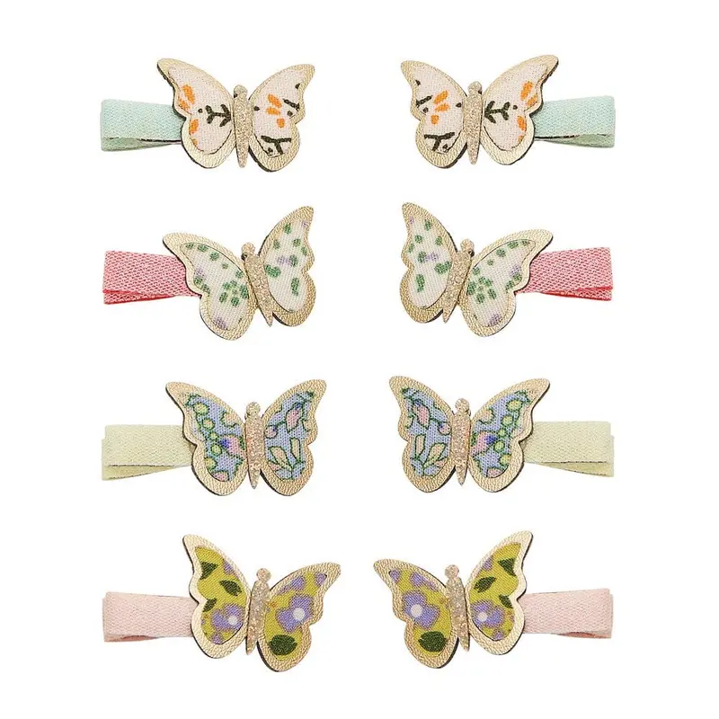 barrettes mini floral papillon - Mimi&lula