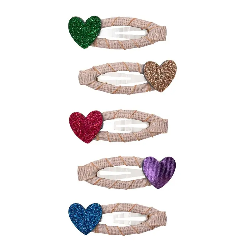 Barrettes mini jazzy heart - Mimi&lula