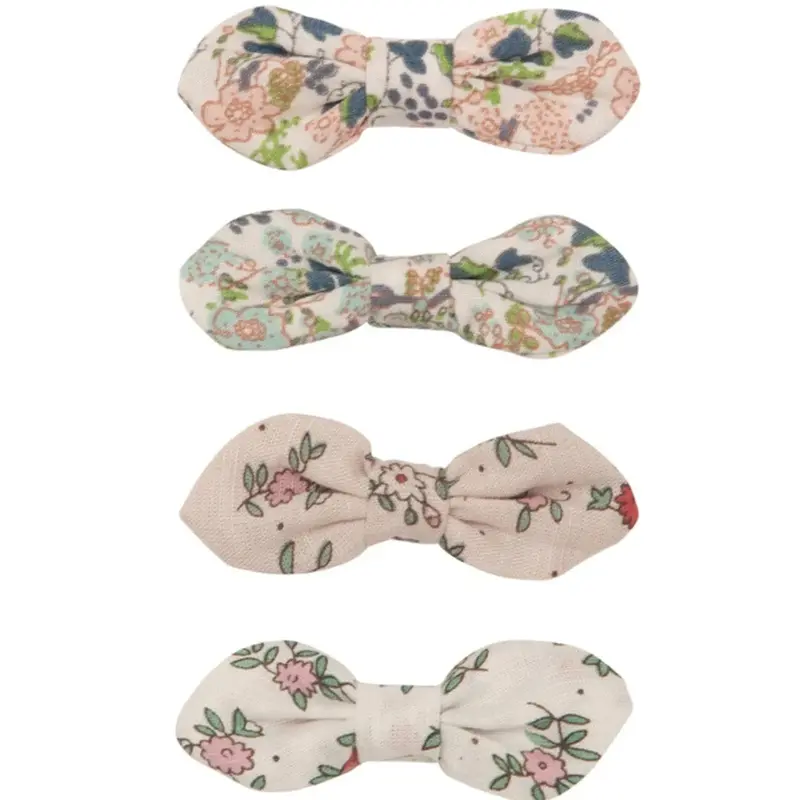 Barrettes noeud flora - Mimi&lula