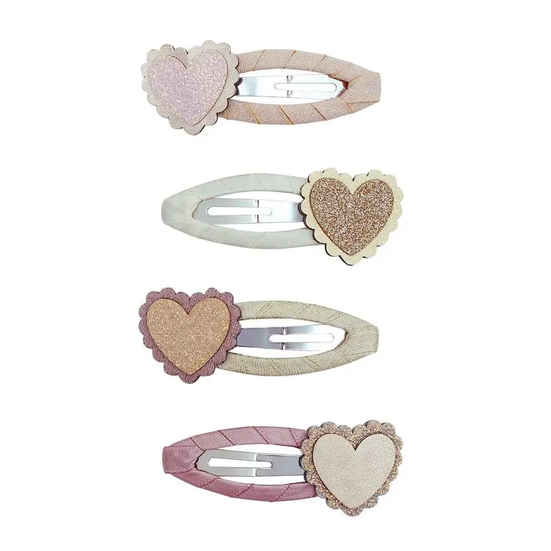 barrettes scalloped hearts - Mimi & Lula
