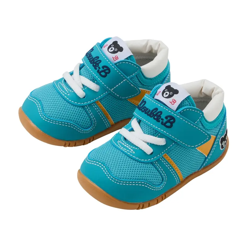 BASKETS BÉBÉ TURQUOISES DOUBLE B