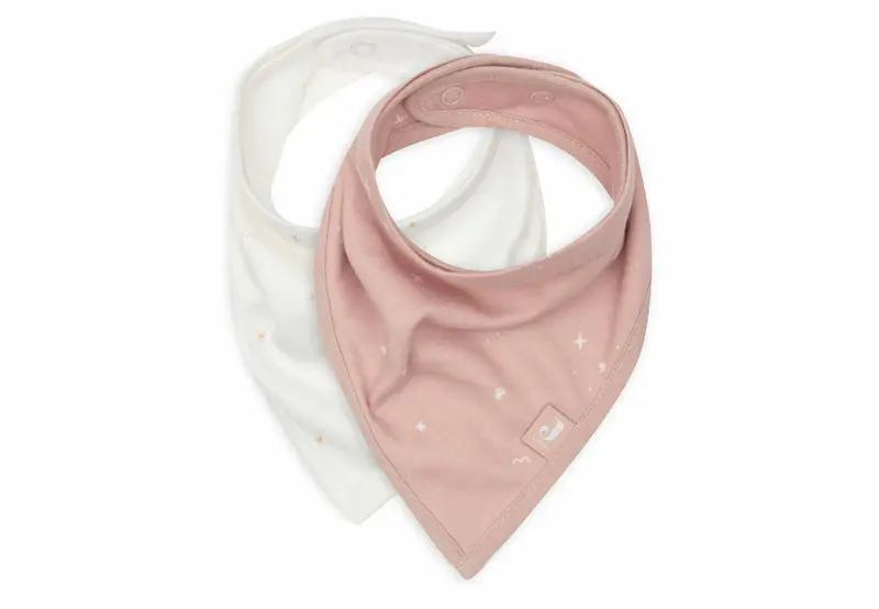 Bavoir Bandana (2pack) twinkling wild rose - JOLLEIN