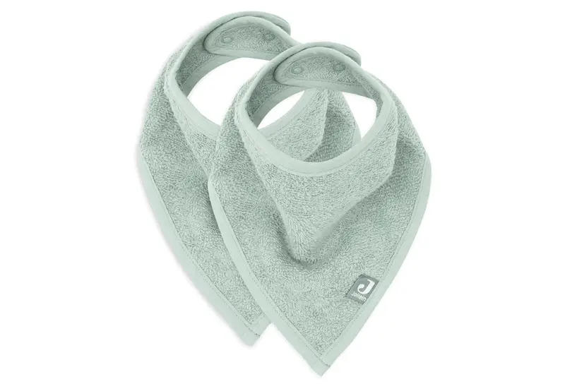 Bavoir Bandana Ash green (2pack)- JOLLEIN