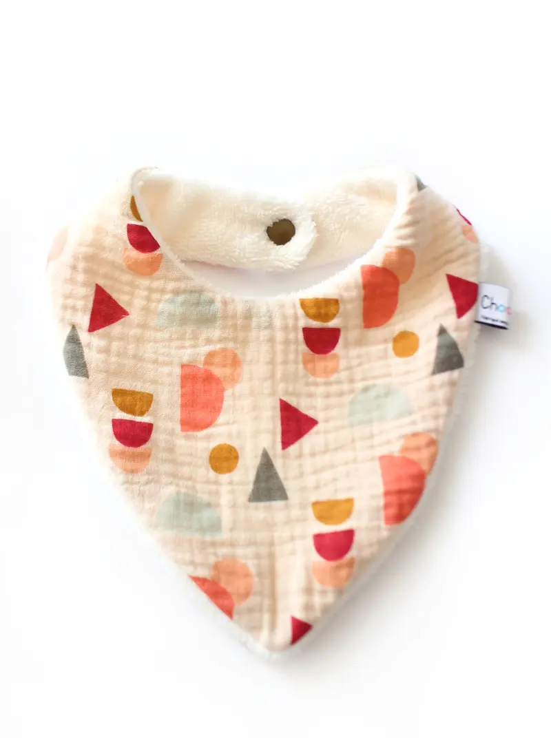Bavoir bandana double gaze Oeko-tex - Cool Kids