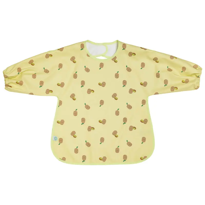Bavoir bébé 37x42 cm imperméable - Bavoir tablier 12 mois - Fruity Kiwi