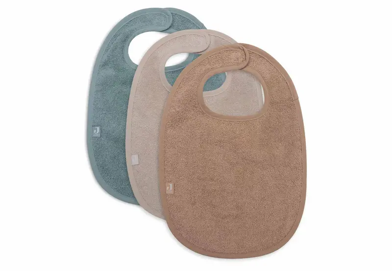 Bavoir Éponge Sea Green/Nougat/Biscuit (3pack) - JOLLEIN