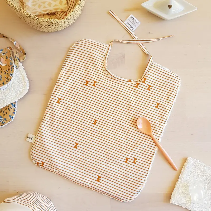 Bavoir Ligne Ocre