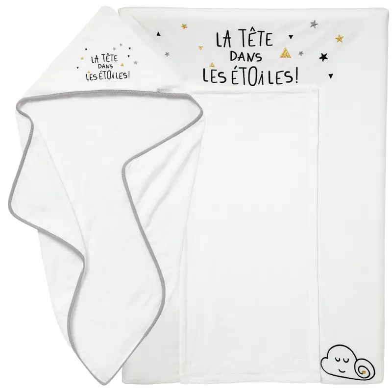BB Kit - Hygiène Etoile Filante - Matelas à langer + Cape de bain