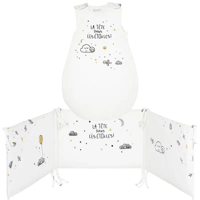 BB Kit - Sommeil naissance Étoile Filante - Gigoteuse + Tour de lit