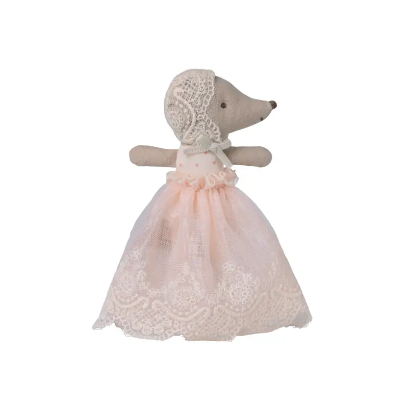 Bébé souris en robe - Rose - Maileg 17-6000-00