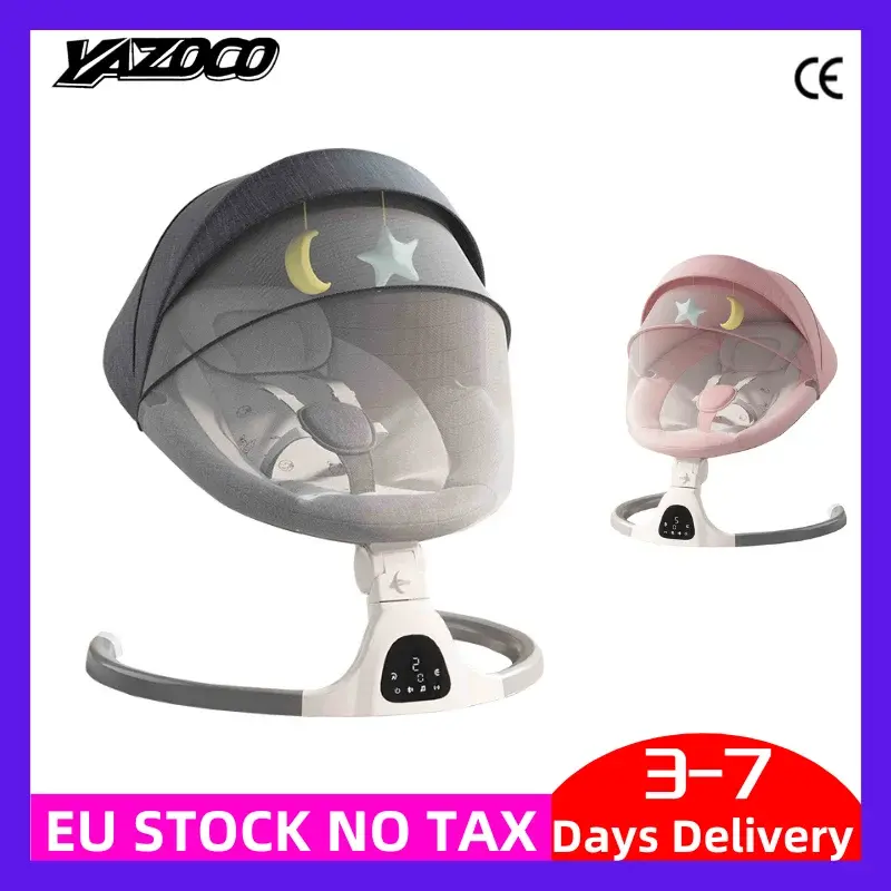 Berceau électrique bébé Bluetooth musique télécommande moustiquaire multifonctionnel
