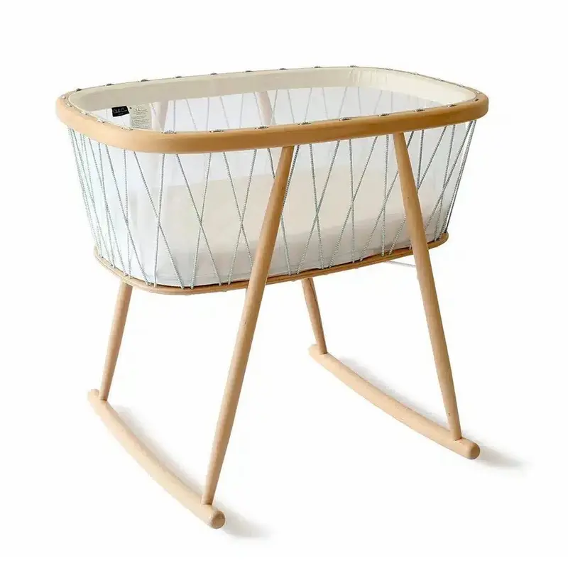 Berceau KUMI / Cocon Mesh / Lacets Lichen / Matelas coco naturel