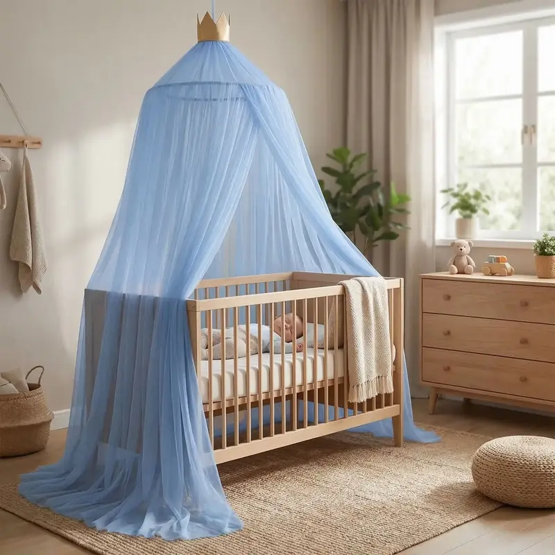 Berceau Voile | Moustiquaire Bleue