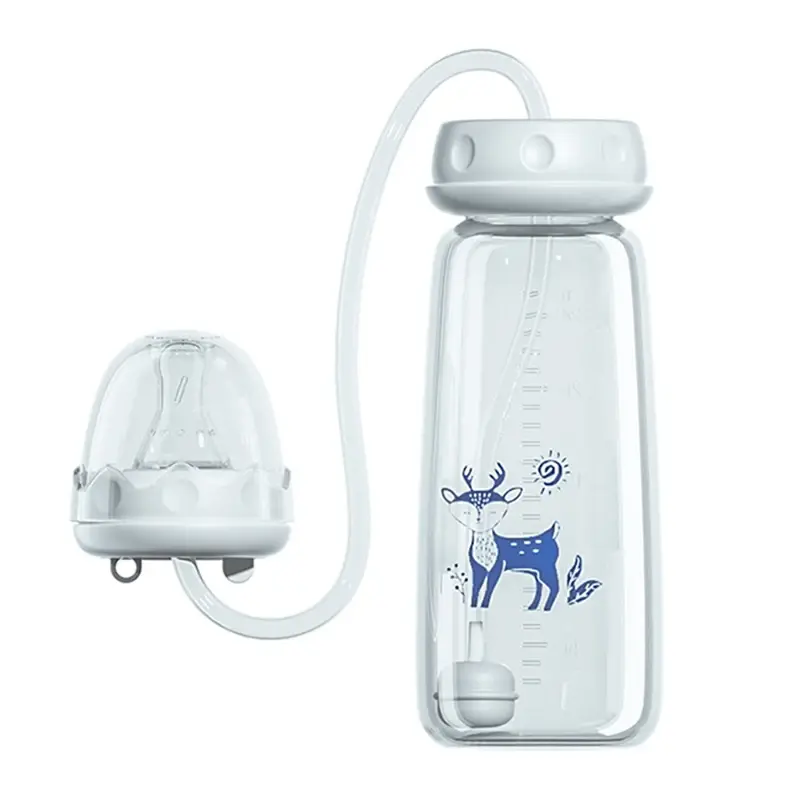 Biberon Sans Mains BornBL 240ml - Anti-Coliques Dès 6 Mois