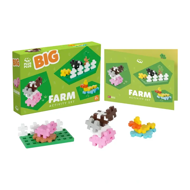 Big - Set Activité Ferme - 40 pieces - Plus-Plus
