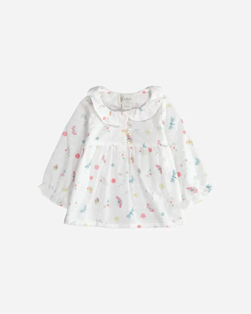 Blouse Ava blanche plumetis