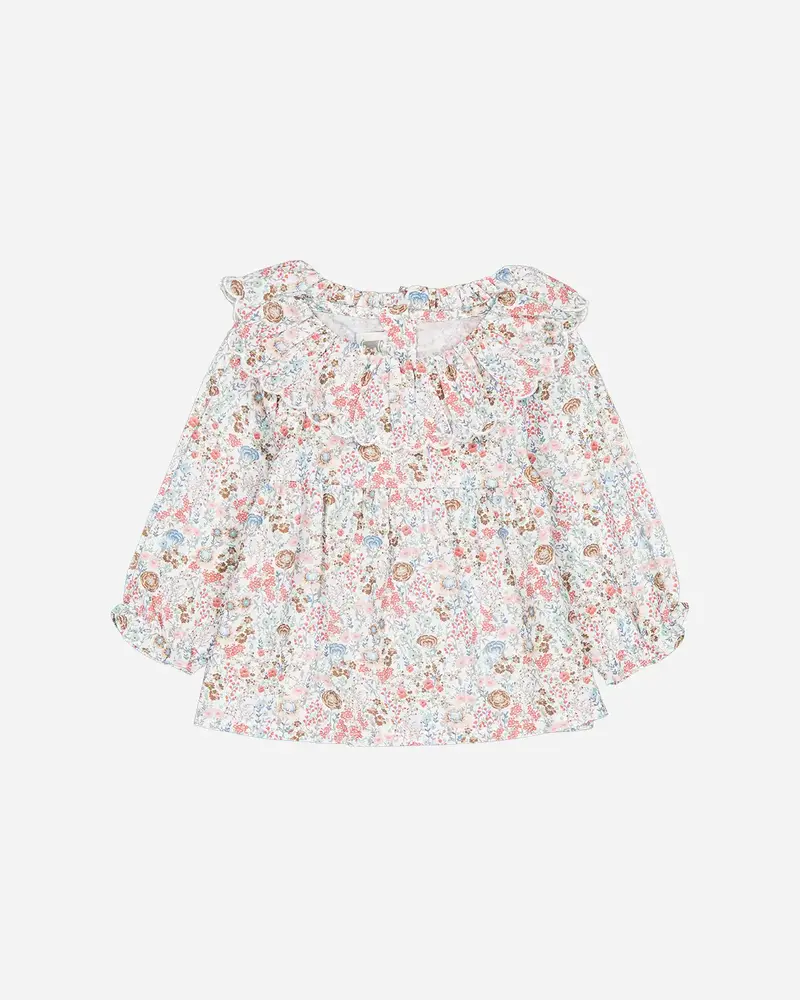 Blouse bébé Marguerite fleurs colorées