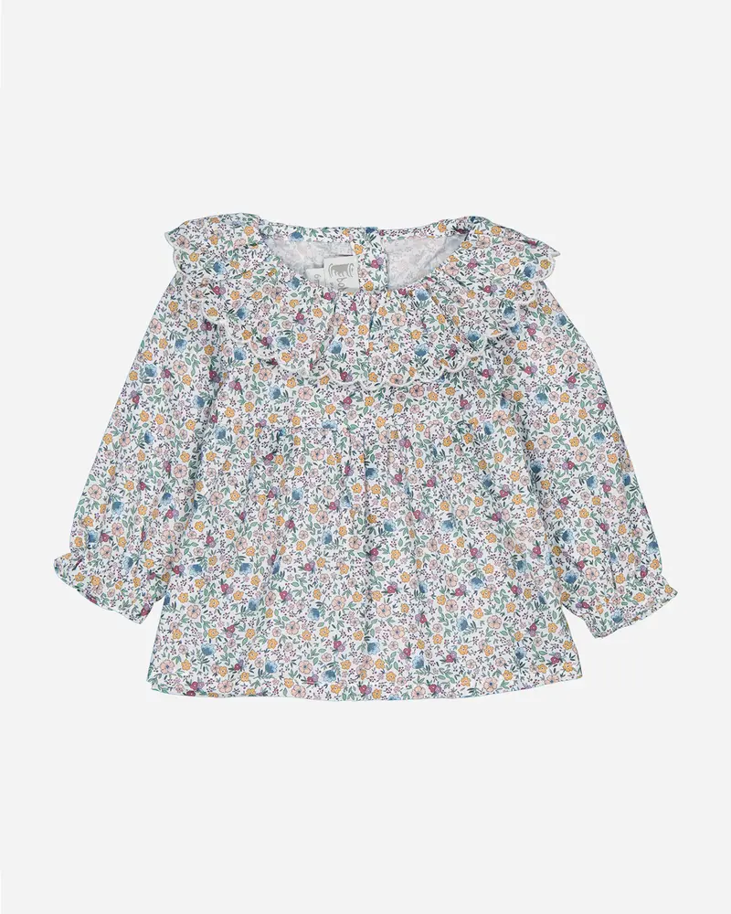 Blouse bébé Marguerite fleurs multicolores