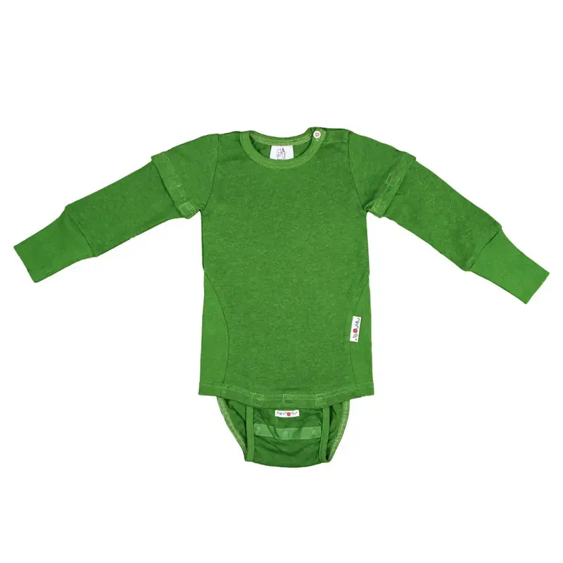 Body 4 en 1 en chanvre et coton bio Manymonths - Banana Palm