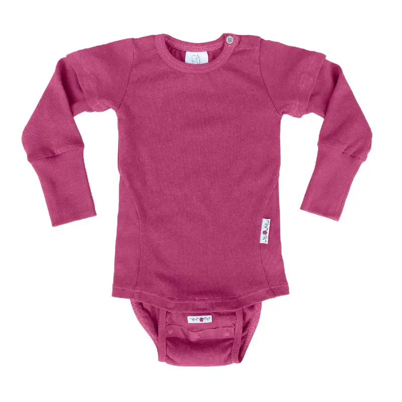 Body 4 en 1 en chanvre et coton bio Manymonths -Berry Sorbet