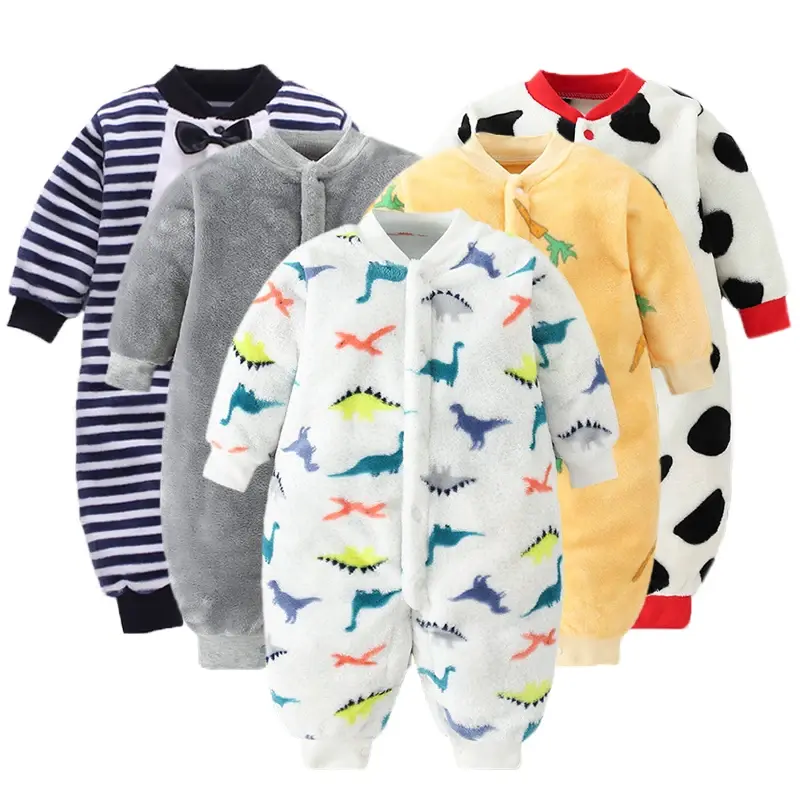 Body bébé flanelle doux printemps hiver - grenouillère fille garçon 0-18 mois