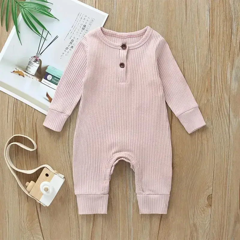 Body bébé manches longues coton côtelé - grenouillère printemps-automne garçon/fille