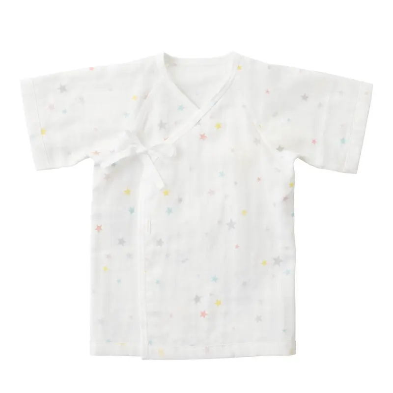 BODY BRASSIÈRE BLANC MOTIF ÉTOILE EN COTON PIMA