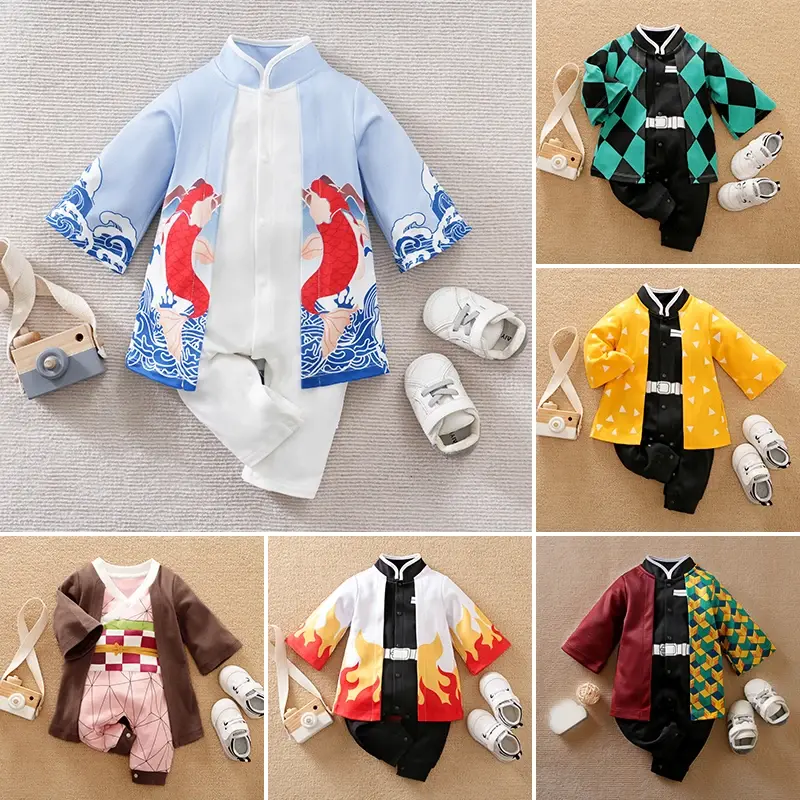 Body manches longues style manga Mybooni — Garçon fille anime