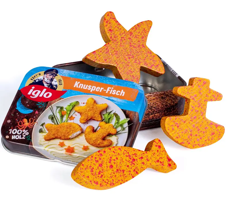 Boite de poissons pané formes