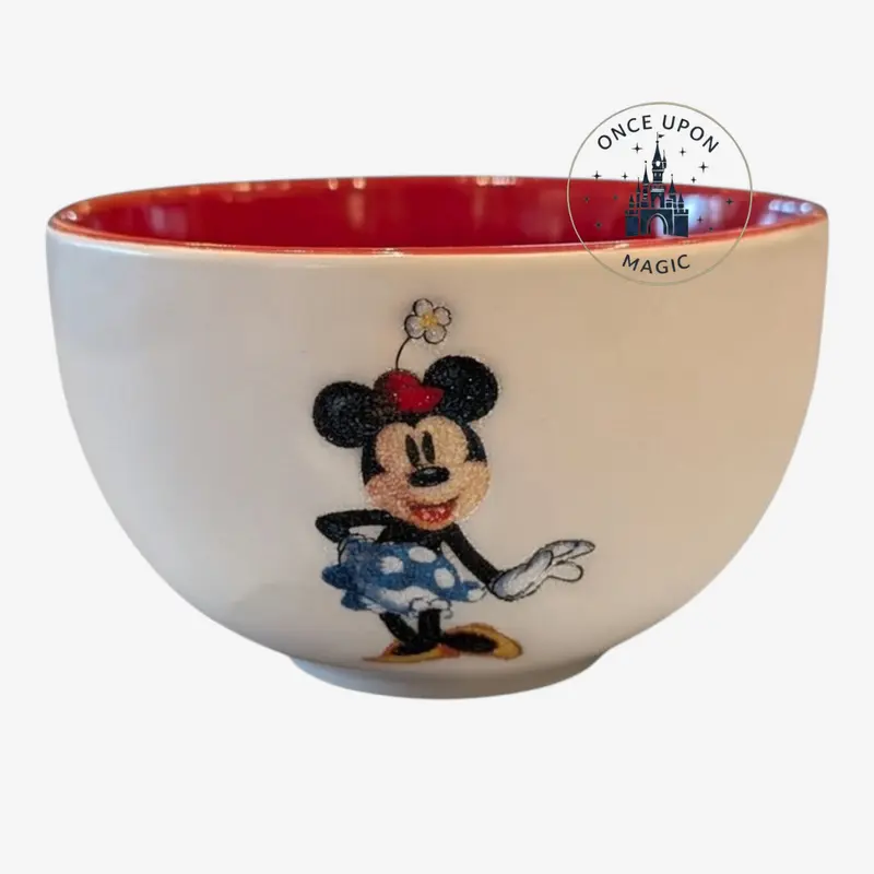 Bol Minnie Mouse Blanc & Rouge Disneyland Paris — Souvenir Officiel Disney
