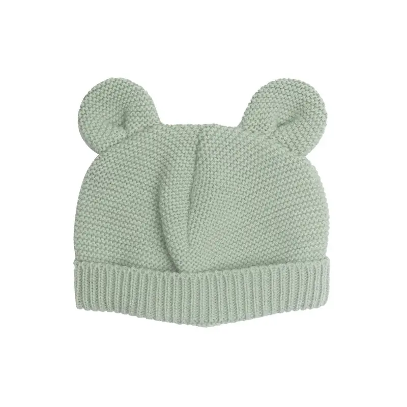 Bonnet à oreilles en maille olive