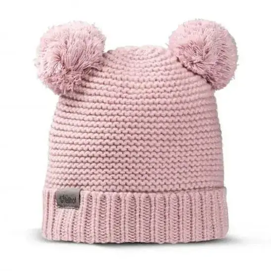 Bonnet bébé en laine et polaire NIKI Fellhof 6-12/18 mois - Rose