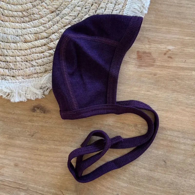 Bonnet en laine et soie Cosilana - Violet