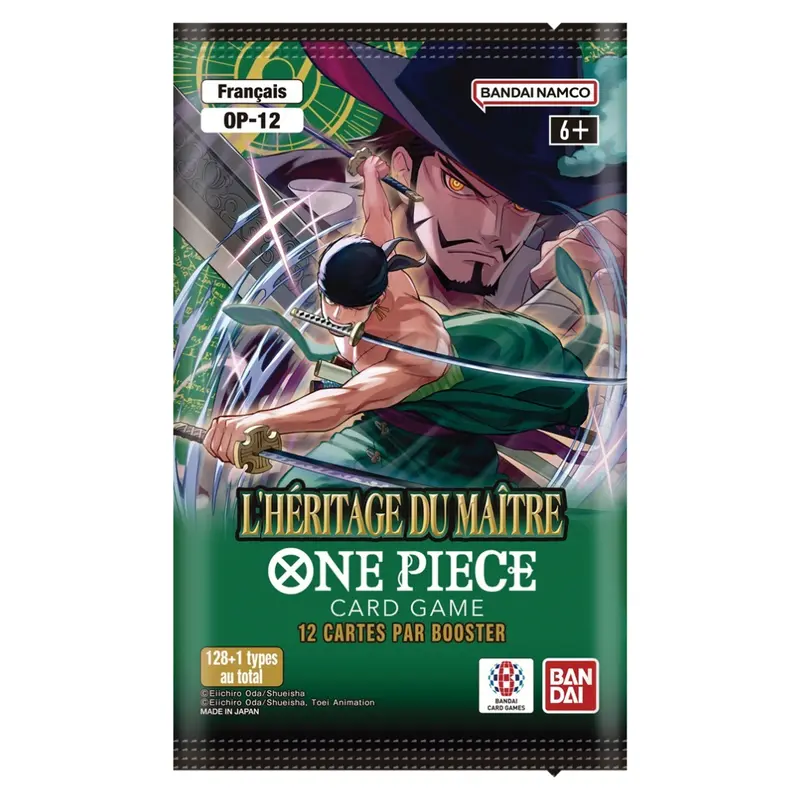 BOOSTER ONE PIECE CARD GAME OP-12 L'HÉRITAGE DU MAITRE – 12 CARTES