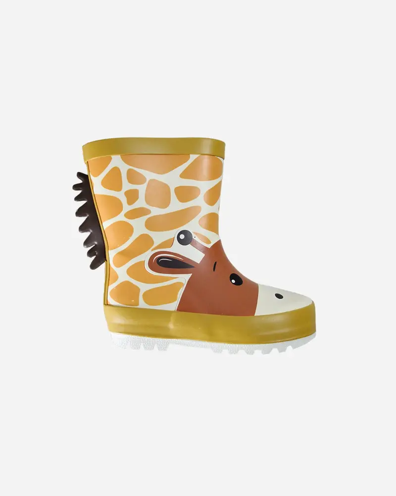 Bottes de pluie jaune girafe