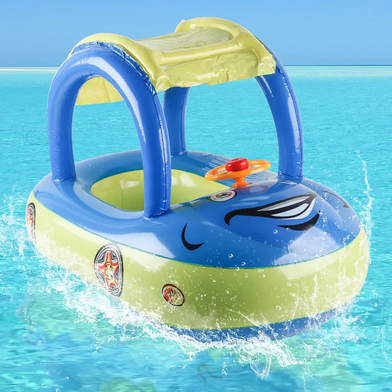 Bouée voiture gonflable pour enfant - flotteur piscine bébé 4-6 ans