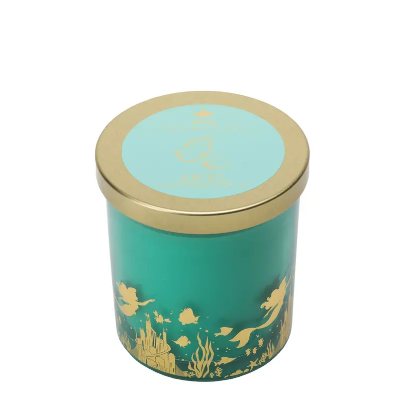 Bougie en verre Ariel Verre (Fleur de Corail & Sel Marin) - Disney Home Fragrance