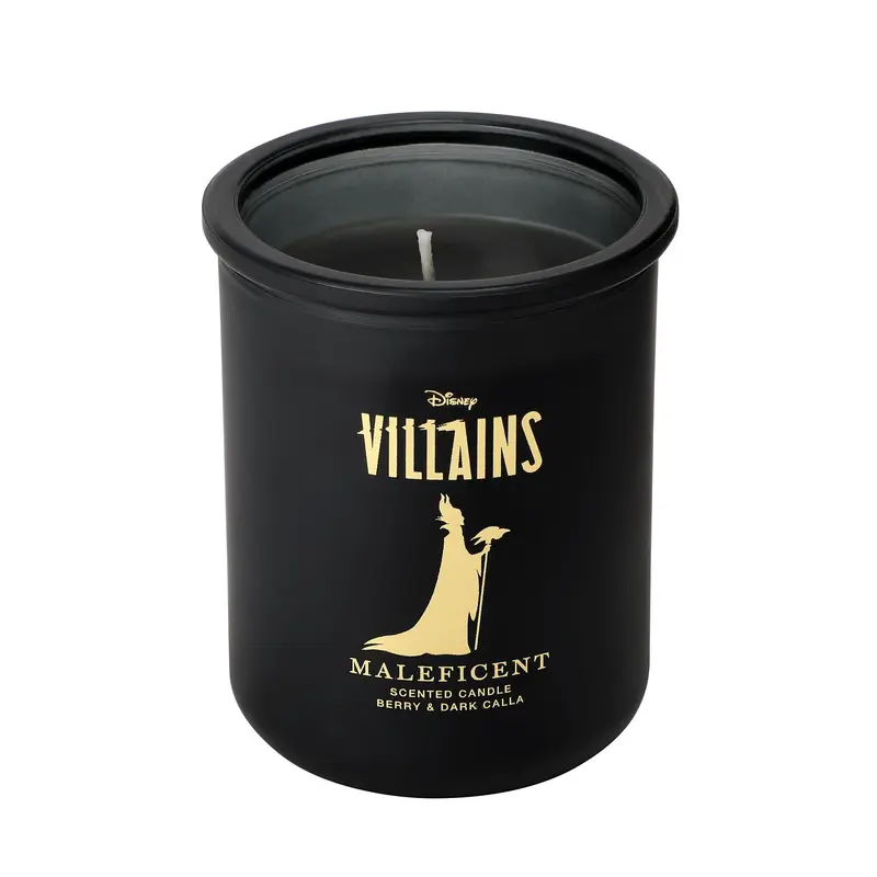 Bougie en verre Maléfique (Baie d'Épine & Calla Noir) - Disney Home Fragrance