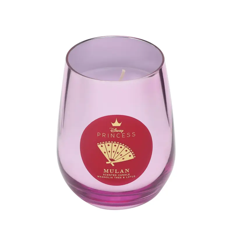 Bougie en verre Mulan (Magnolia & Lotus) - Disney Home Fragrance