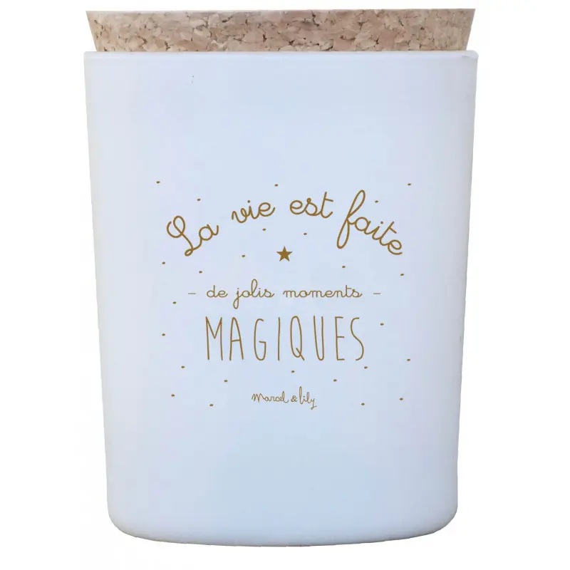 Bougie « La vie est faite de jolis moments magiques »