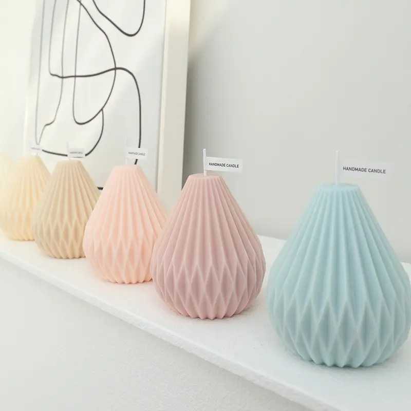 Bougies Aromathérapie Style Nordique Forme Poire