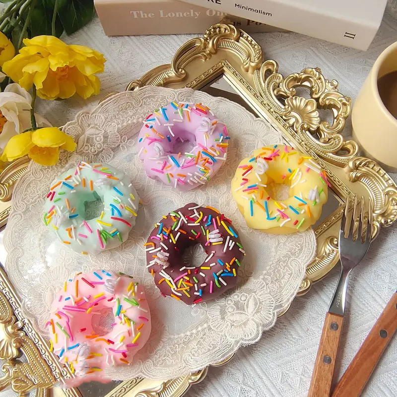 Bougies Encens en Forme de Donut pour Shooting Photo