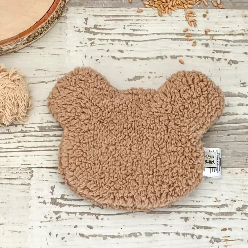 Bouillotte sèche – Ours – Moumoute Châtaigne 🧸