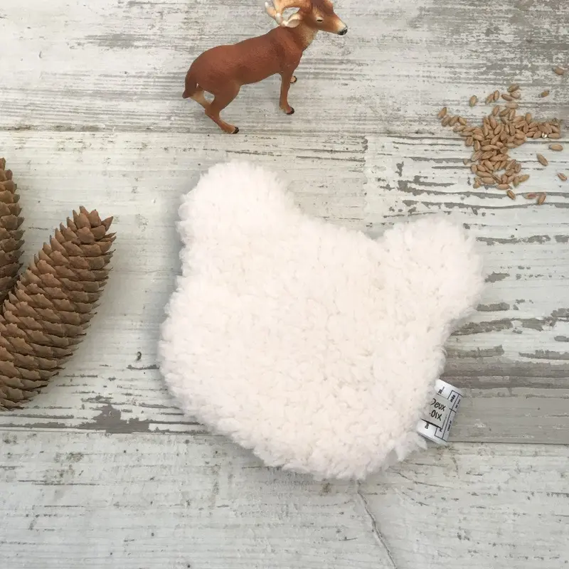 Bouillotte sèche – Ours – Moumoute Ecru 🧸