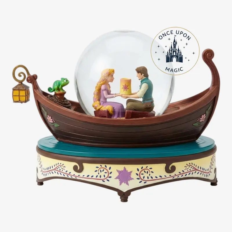 Boule à Neige Musicale Raiponce – Scène de la Barque – Exclusivité Disneyland Paris