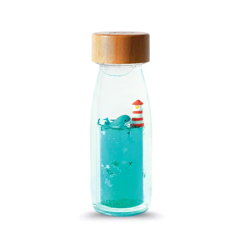 Bouteille sensorielle « baleine et phare »