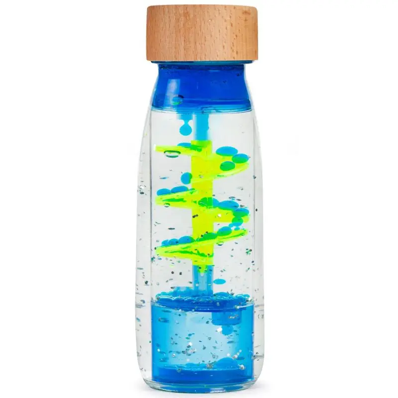 Bouteille sensorielle Move - Spiral bleu - Petit Boum