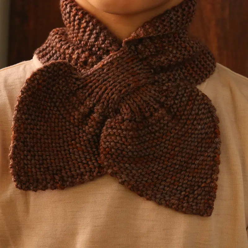 Bow Tie Scarf - Violet/Rust - 1-8y