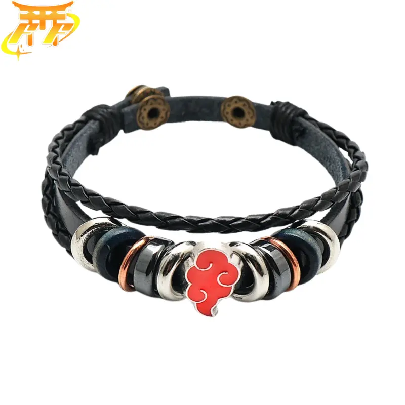 Bracelet Akatsuki "Symbole Du Nuage Rouge" - Naruto Shippuden