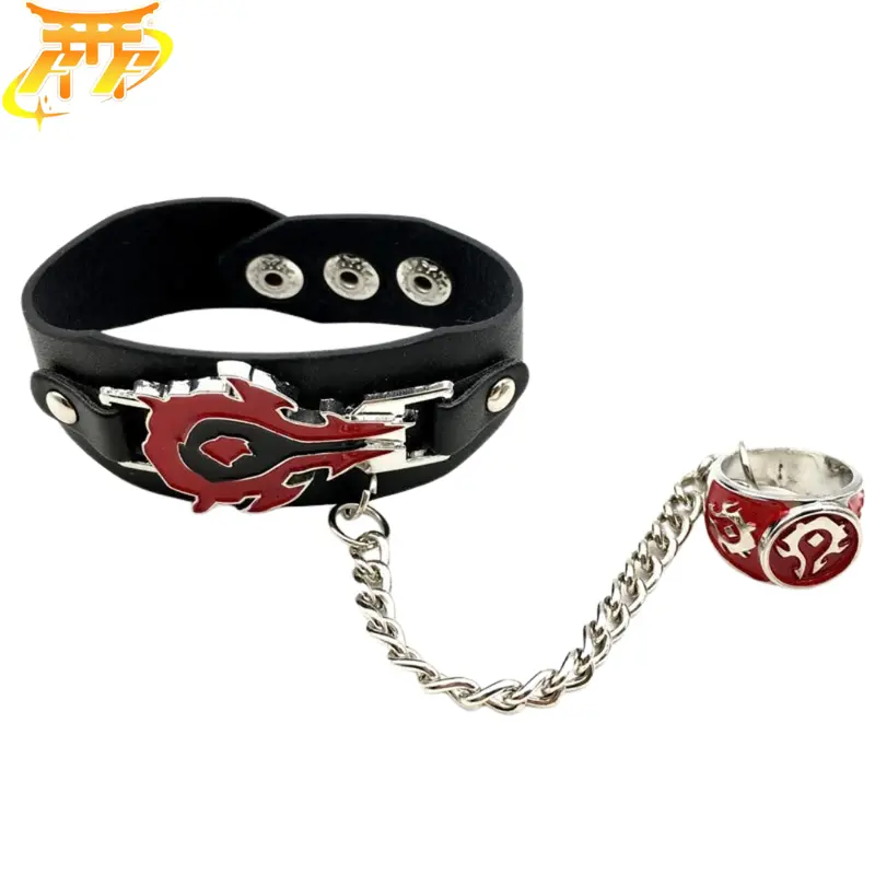 Bracelet + Bague "Symbole De La Horde" – World of Warcraft